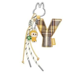 Pop Mart MONSTERS LABUBU Pin for Love Keychain Pendant, LETTER Y Bag Charm, NEW